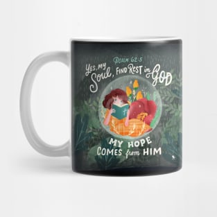 Find Rest and Hope in God: Introvert Bubble Plant Lady Mug